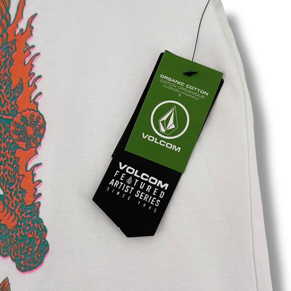 Volcom Tetsunori Tawaraya Dragon T Shirt Big Boys Size Large 12 - Picture 5 of 6